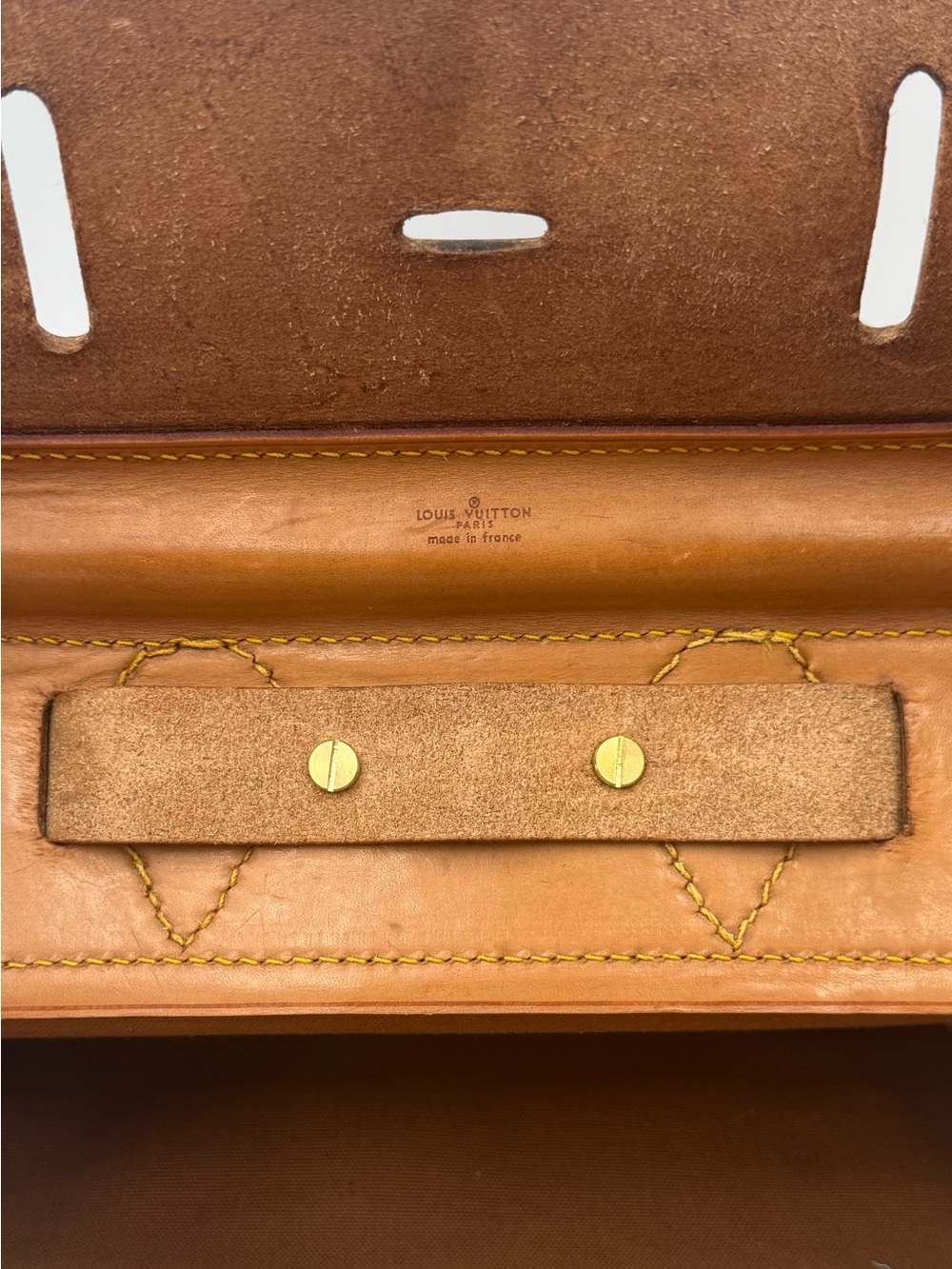 LOUIS VUITTON 1854 PARIS • STEAMER 35 BAG • Made in FRANCE - Picture 15 of 16
